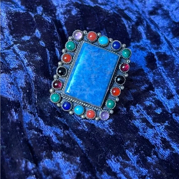 🎉HPBOLD! 925 Malachite Turquoise Onyx Coral Amethyst Lapis Garnet Sodali… - Picture 8 of 16